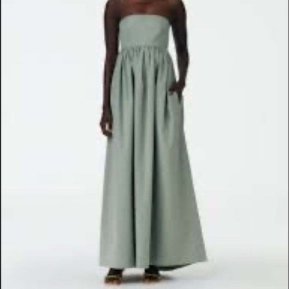 Tibi strapless gown NWT Seafoam Green cutout sz 0 NWT $598!